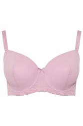YOURS 2 PACK Plus Size Black & Pink Embroidered Padded Bras | Yours Clothing 10