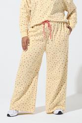 LIMITED COLLECTION Plus Size Yellow Ditsy Floral Straight Leg Joggers | Yours Clothing 1