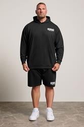 BDRNO Big & Tall Black Logo Jogger Shorts | BadRhino 1