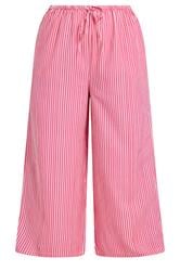 YOURS Curve Pink Striped Wide Leg Trousers