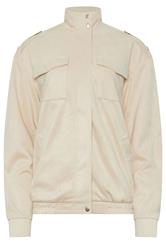 LTS Tall Women's Cream Faux Suede Funnel Neck Jacket | Long Tall Sally 5