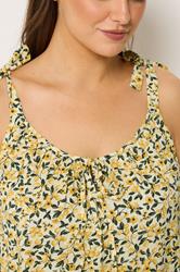 YOURS Plus Size Yellow Lemon Cami Vest Top | Yours Clothing 4