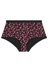 YOURSET 5 PACK Plus Size Red Kiss Print Full Briefs | Yours Clothing 6