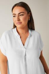 EVANS Plus Size Ivory White Utility Blouse | Evans 4