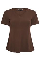 LIMITED COLLECTION Curve Chocolate Brown Corset Top