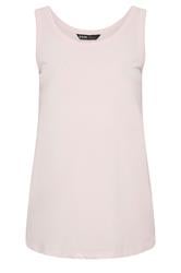 YOURS 2 PACK Plus Size Teal Blue & Pink Core Vest Tops | Yours Clothing 8