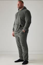 BadRhino Big & Tall Charcoal Grey Super Soft Borg Lounge Set | BadRhino 3