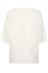 YOURS Plus Size Ivory White Boxy T-Shirt | Yours Clothing 2