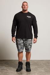 BadRhino Big & Tall Grey Camo Cargo Shorts | BadRhino 1