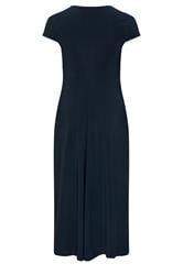 YOURS LONDON Plus Size Navy Blue Twist Front Dress | Yours Clothing 2