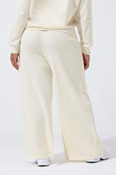 LIMITED COLLECTION Plus Size Cream 'New York' Wide Leg Joggers | Yours Clothing 2