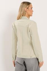 LTS Tall Ivory White Cotton Denim Jacket | Long Tall Sally  2