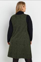 YOURS Plus Size Grey Leopard Print Pinafore Dress | Yours Clothing  2