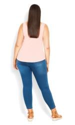 Evans Pale Pink Scoop Neck Vest Top 3
