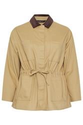 YOURS Curve Stone Brown Carpenter Jacket