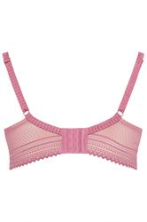 YOURS Plus Size Pink Lace Underwired Padded Bra | Yours Clothing  6