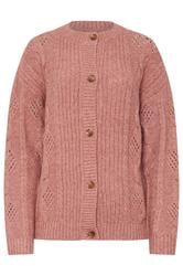 LTS Tall Pink Pointelle Knit Cardigan | Long Tall Sally 5