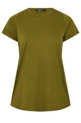 YOURS Curve Green Basic T-Shirt