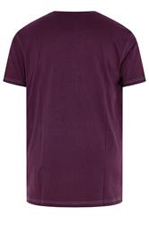 KAM Big & Tall Purple Rock N Roll Skeleton Print T-Shirt