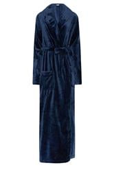 LTS Tall Navy Blue Super Luxe Maxi Dressing Gown
