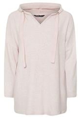 YOURS Plus Size Pink Soft Touch Hoodie | Yours Clothing 5
