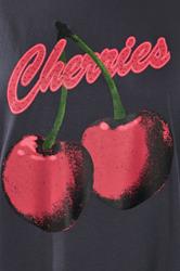 YOURS Plus Size Grey 'Cherries' Slogan T-Shirt | Yours Clothing 4