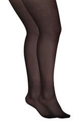 YOURSET Plus Size 2 PACK Black 70 Denier Tights | Yours Clothing 3