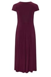 YOURS LONDON Plus Size Purple Twist Front Dress | Yours Clothing 6