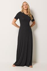 LTS Tall Women's Black Polka Dot Short Sleeve Maxi Dress | Long Tall Sally 2