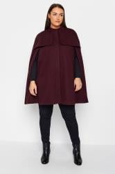 Evans Burgundy Red Anastasia Cape | Evans 1