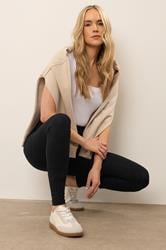 LTS Tall Women's Black Cotton Pocket Leggings | Long Tall Sally 5