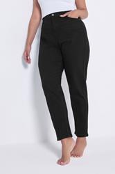 YOURS Plus Size Black Mom Jeans | Yours Clothing  3
