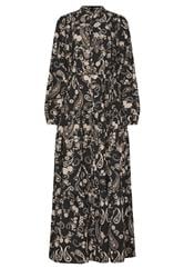LTS Tall Black Paisley Tie Waist Maxi Dress