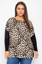 Animal Contrast Black Top 1
