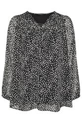 EVANS Plus Size Spot Print Chiffon Blouse | Evans 6
