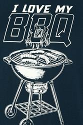 BadRhino Big & Tall Navy Blue 'My BBQ' Graphic T-Shirt | BadRhino 7