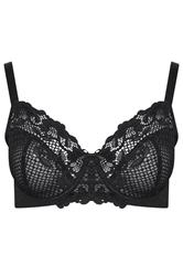 YOURSET 2 PACK Plus Size Cobalt Blue Lace Trim Bras | Yours Clothing 4