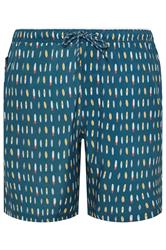 KAM Big & Tall Navy Blue Surf Board Swim Shorts | BadRhino 4