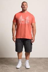 BadRhino Big & Tall Orange Pick Up Truck Graphic T-Shirt | BadRhino 1