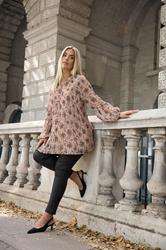 YOURS Plus Size Mauve Purple Floral Pleated Blouse | Yours Clothing 1