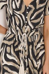 LTS Tall Women's Zebra Print Button Maxi Dress | Long Tall Sally 5