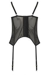 YOURS Plus Size Black Non-Padded Lace Basque | Yours Clothing 6