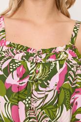 YOURS Curve Pink Floral Cami Vest | Yours Clothing 4