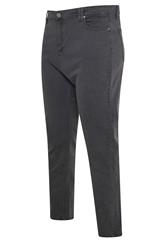 KAM Big & Tall Charcoal Grey Stretch Jeans | BadRhino 3