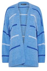 YOURS Curve Blue Stripe Cardigan