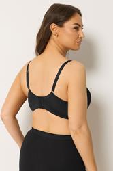 YOURS Plus Size Black Moulded Underwired New T-Shirt Bra | Yours Clothing 4