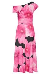 STAR Black Floral Off Shoulder Fit and Flare Dress | StarByJM 2