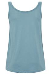 YOURS Plus Size Light Blue Core Basic Vest Top | Yours Clothing 6