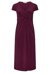 YOURS LONDON Curve Purple Twist Front Dress