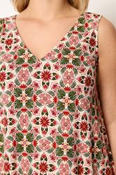 YOURS Plus Size Orange Tropical Print Vest Top | Yours Clothing 4